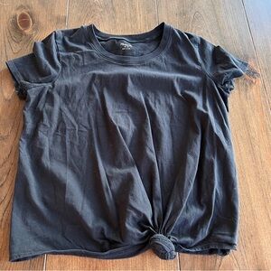 Madewell Black Knot Front T-Shirt